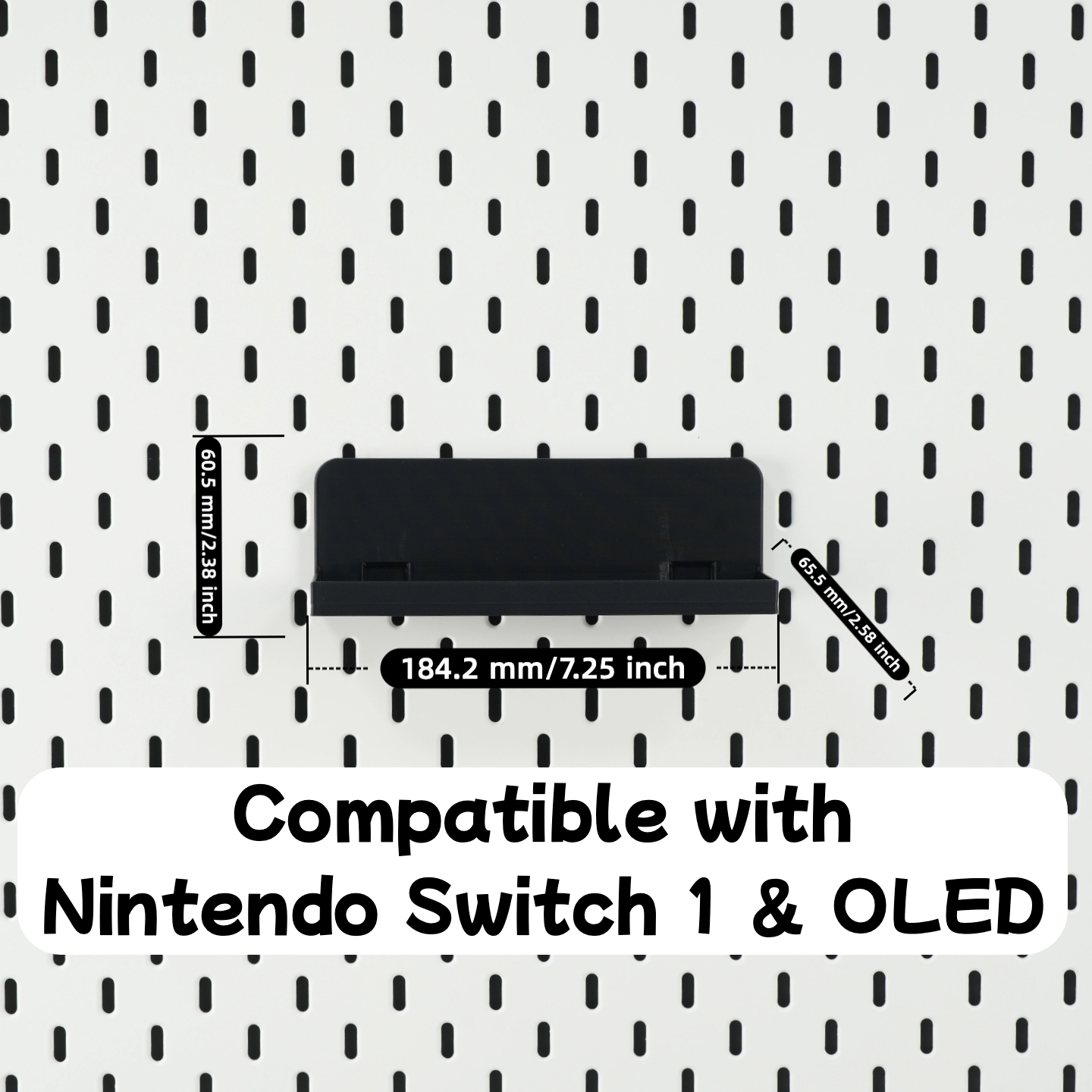 Nintendo Switch (OLED & Classic) Pegboard Dock Mount
