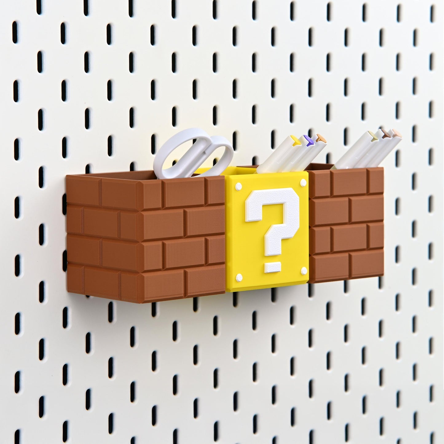 Super Mario Pegboard Storage Bins