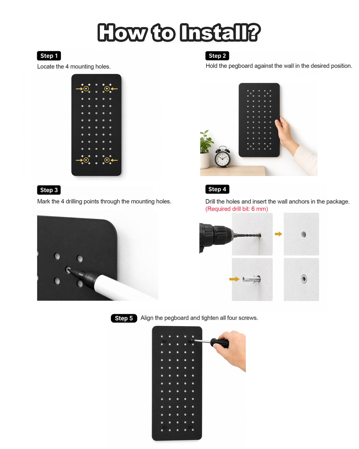 Metal Pegboard Keyboard Display for Two Keyboards – product image 9