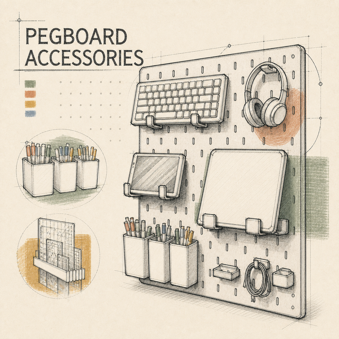 How to Buy Pegboard Accessories: 4 Practical Options
