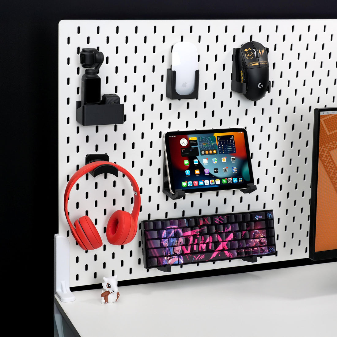 How to Organize a Tech Desk with Pegboard Storage