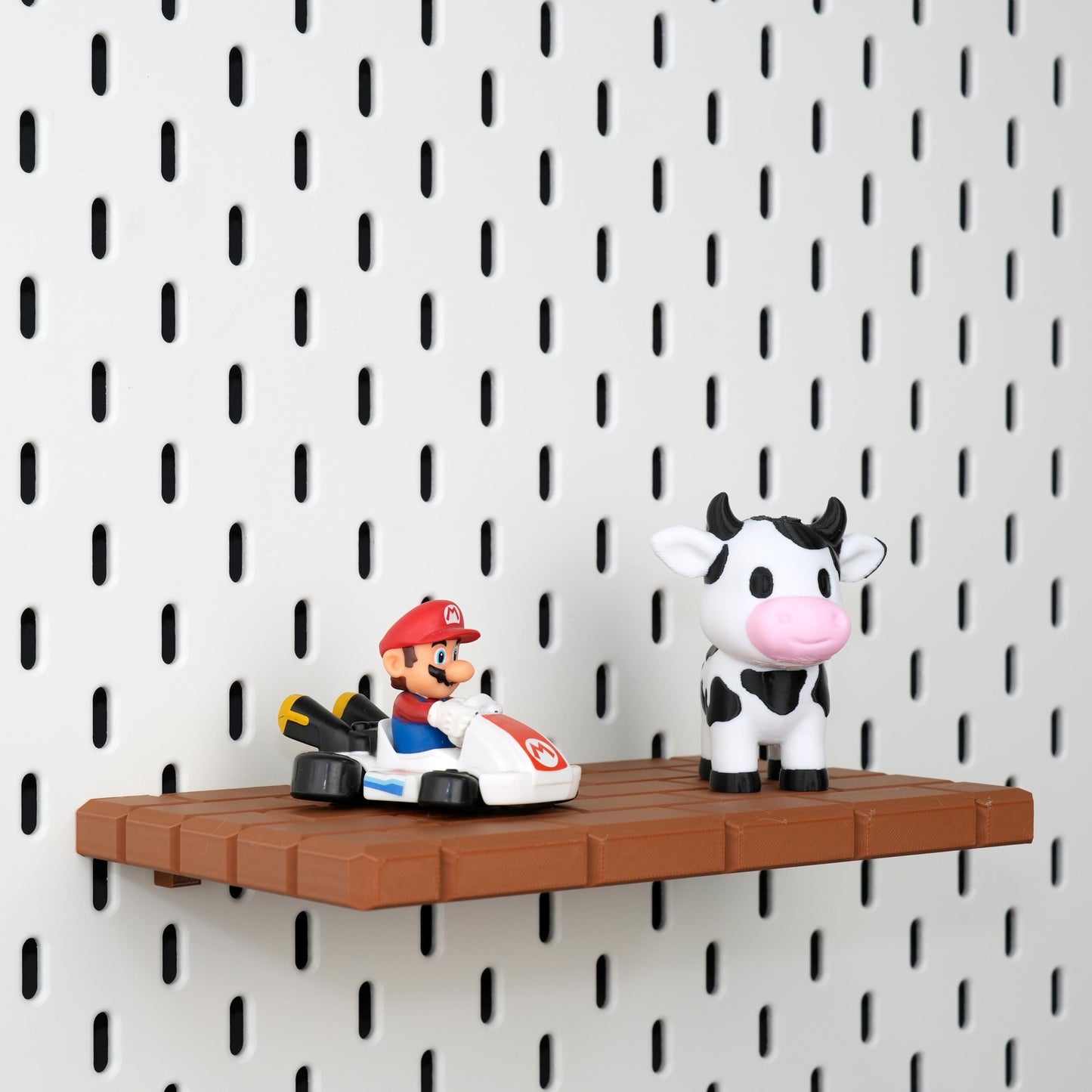 Super Mario Pegboard Shelf for Figure Display Stand