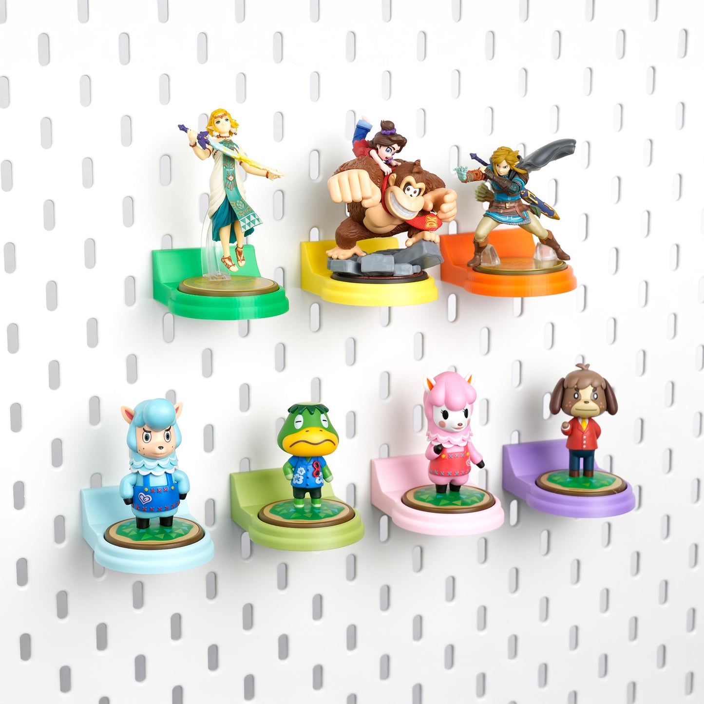 Pegboard Amiibo Display Stand