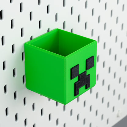 Minecraft Creeper Storage Bin for Pegboard