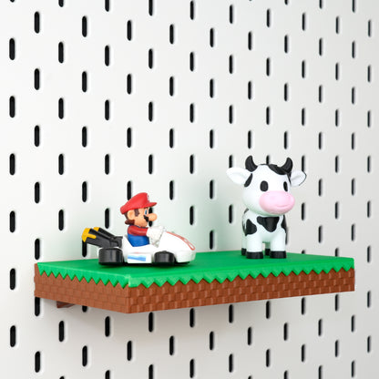 Minecraft Grass Block Display Shelf