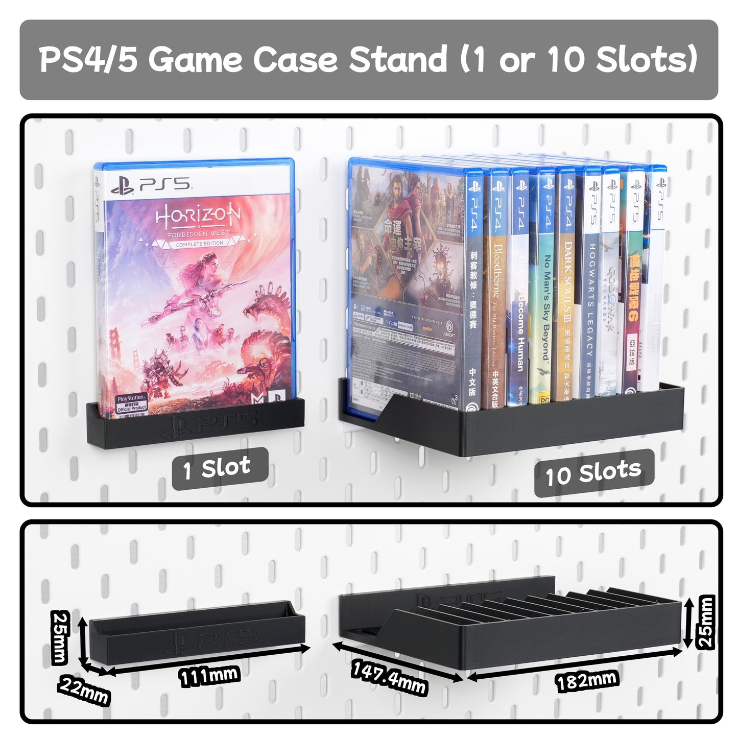 The Nexus for Sony PlayStation-PS5 DualSense Wireless Controller Stand, PS4/PS5 Game Case Holder