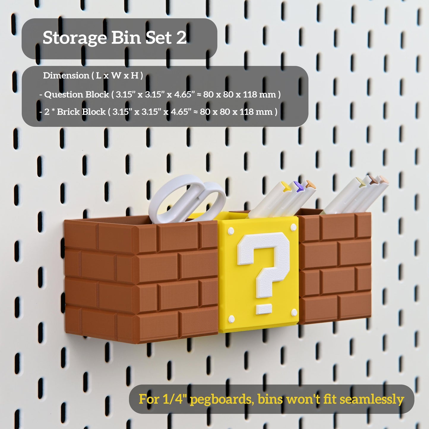 Mario Pegboard Organizers