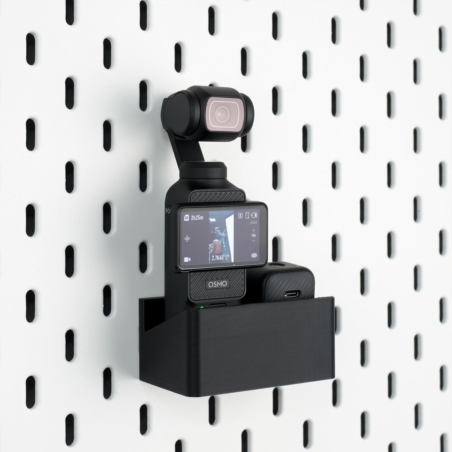 [Pegboard Mount] DJI Osmo Pocket 3 Camera & Accessories Holder