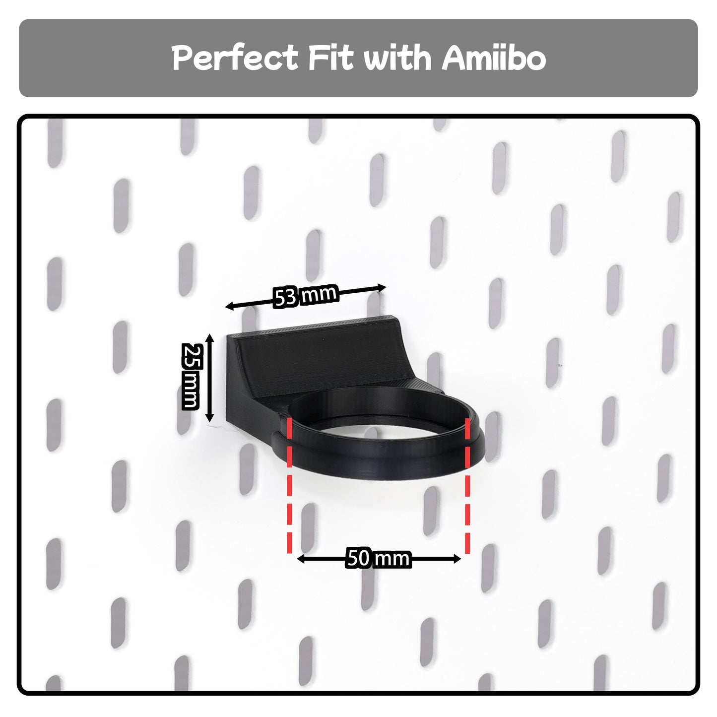 Pegboard Amiibo Display Stand