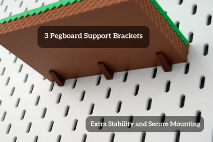 Minecraft Grass Block Display Shelf