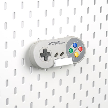 Pegboard Controller Holder for Retro Console, N64 SNES GameCube Controller Stand