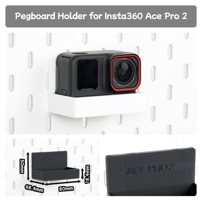 Pegboard Camera Holder  for Insta360 X5 Ace Pro 2 Dji Pocket 3
