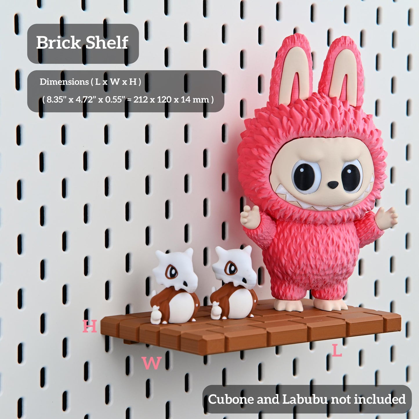 Super Mario Pegboard Shelf for Figure Display Stand