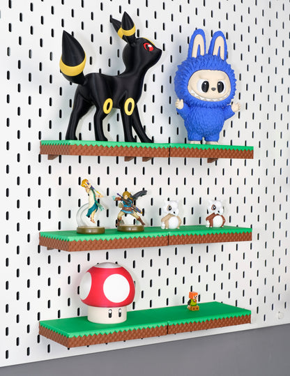 Minecraft Grass Block Display Shelf