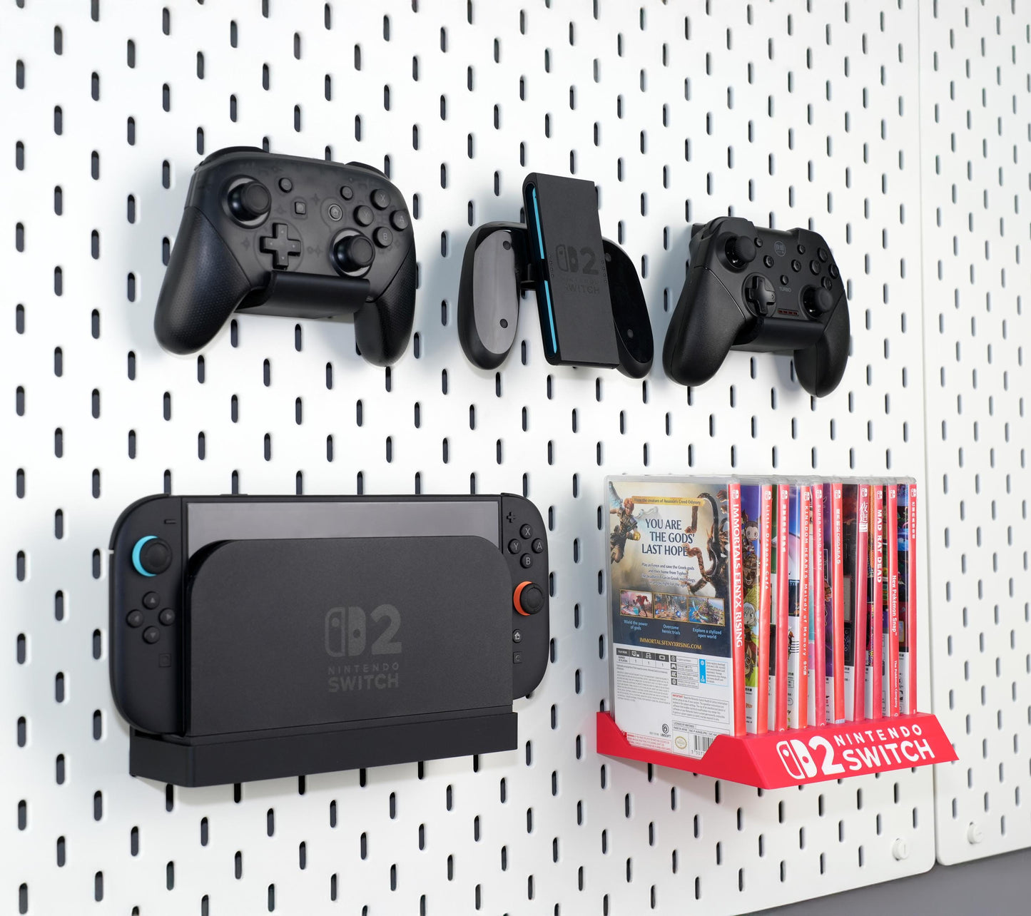 Nintendo Switch 2 Pegboard Dock Mount
