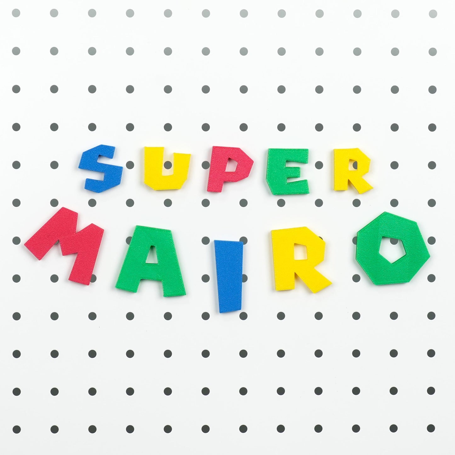 Personalized Mario Magnetic Name Sign