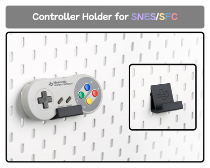 Pegboard Controller Holder for Retro Console, N64 SNES GameCube Controller Stand