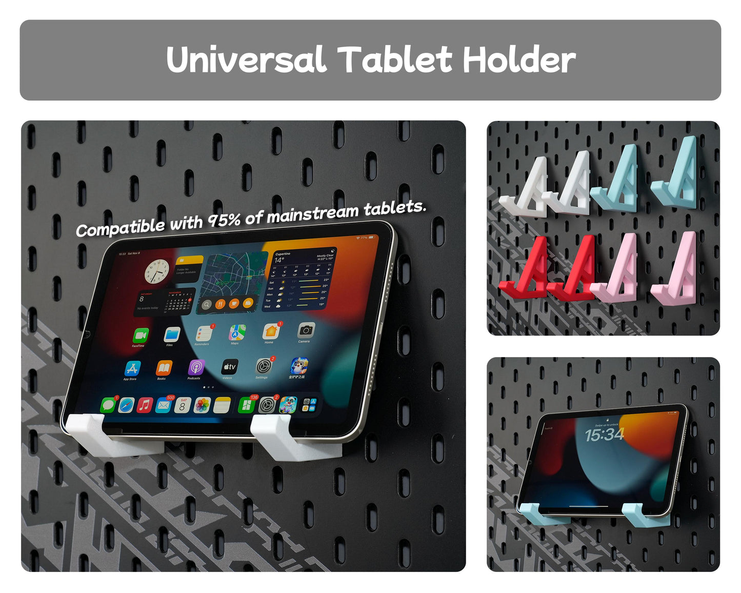 Modular Desktop Pegboard Accessory Kit