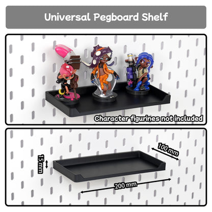 Desktop Pegboard Accessory Set – Desk Clamp Mount, Magnetic Holder, Shelf & Display Stand