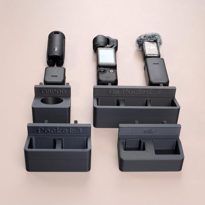 [Pegboard Mount] DJI Osmo Pocket 3 Camera & Accessories Holder