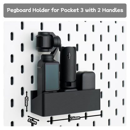 Pegboard Camera Holder  for Insta360 X5 Ace Pro 2 Dji Pocket 3
