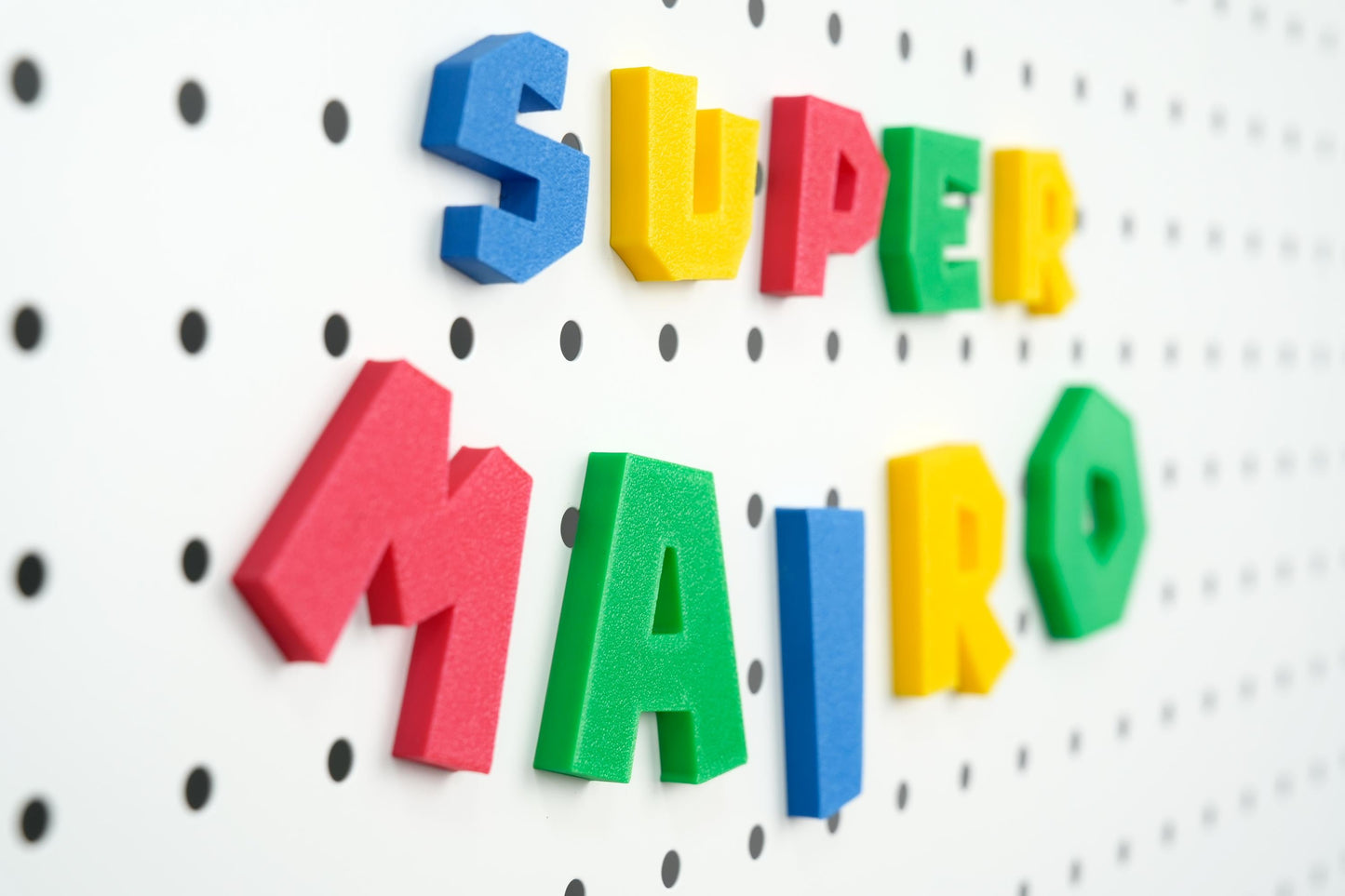 Personalized Mario Magnetic Name Sign
