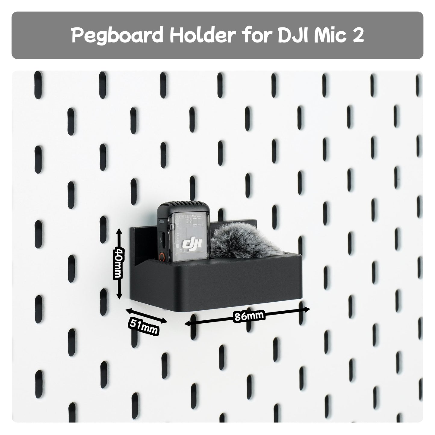 Pegboard Camera Holder  for Insta360 X5 Ace Pro 2 Dji Pocket 3
