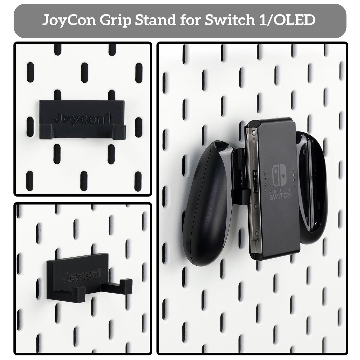 The Nexus for Nintendo Switch 1 Shelf, Game Card Holder, JoyCon Grip & Pro Controller Stand