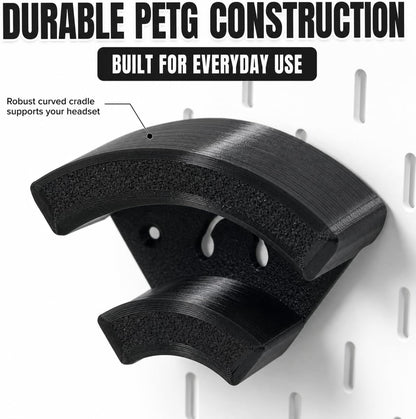 Pegboard Headphone Holders for IKEA SKÅDIS & 1/4-Inch Pegboards