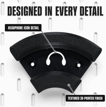 Pegboard Headphone Holders for IKEA SKÅDIS & 1/4-Inch Pegboards