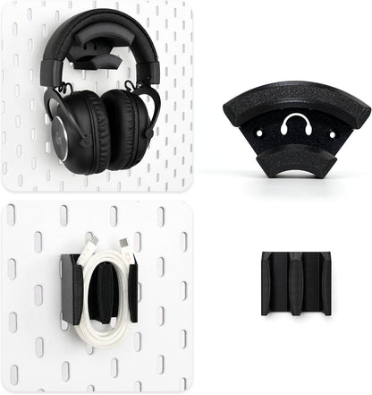Pegboard Headphone Holders for IKEA SKÅDIS & 1/4-Inch Pegboards