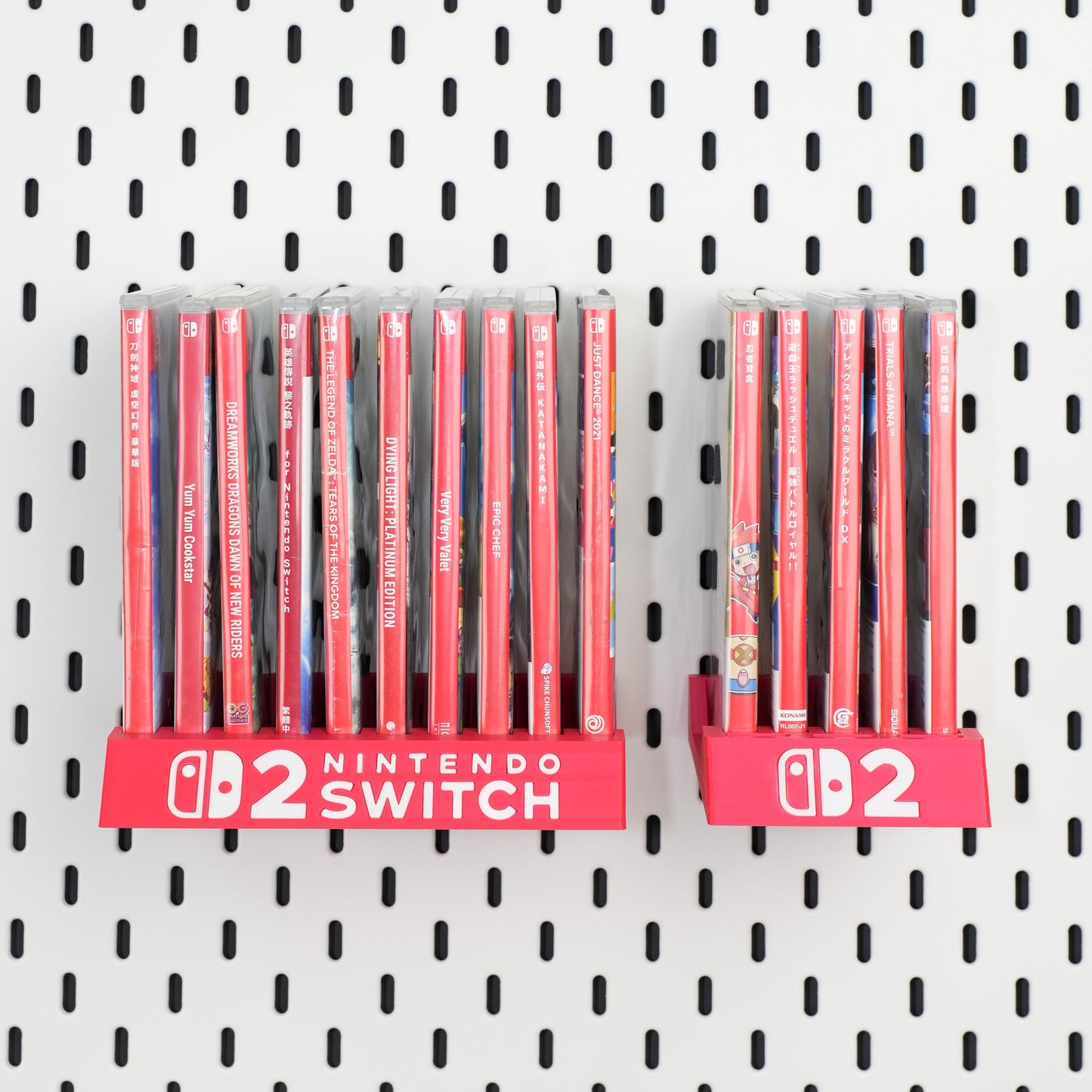 Switch 2 Game Card Case Pegboard Mount