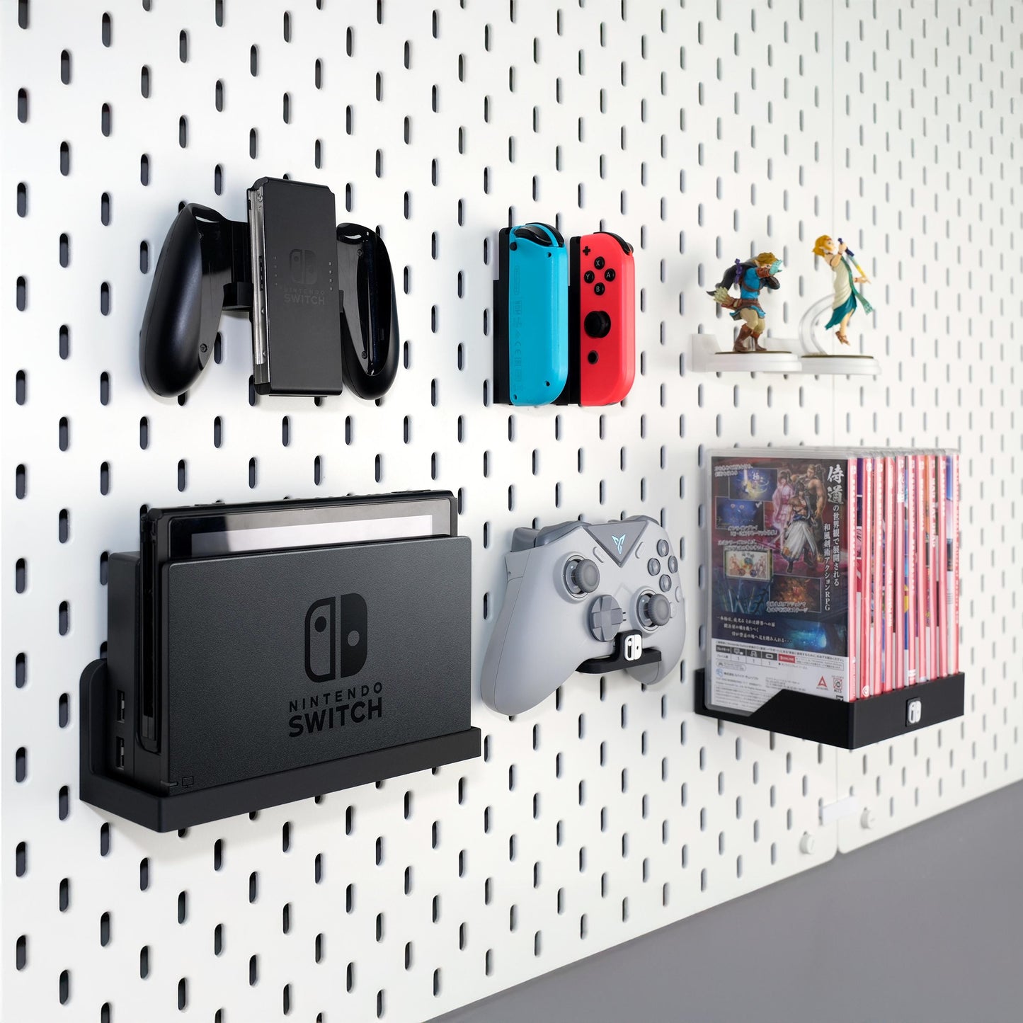 The Nexus for Nintendo Switch 1 Shelf, Game Card Holder, JoyCon Grip & Pro Controller Stand