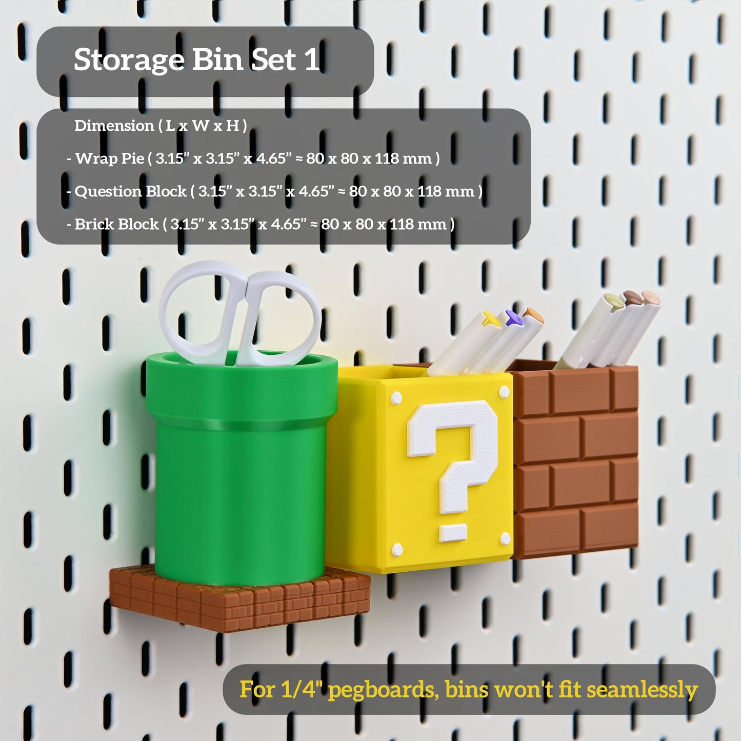 Mario Pegboard Organizers