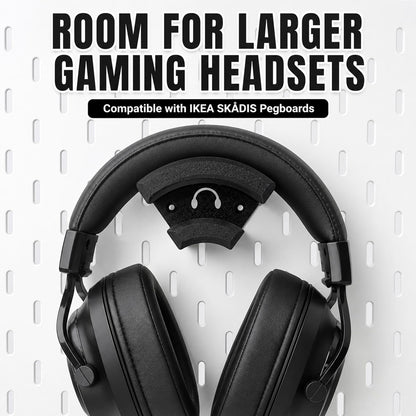 Pegboard Headphone Holders for IKEA SKÅDIS & 1/4-Inch Pegboards