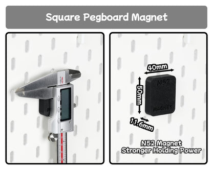 Desktop Pegboard Accessory Set – Desk Clamp Mount, Magnetic Holder, Shelf & Display Stand