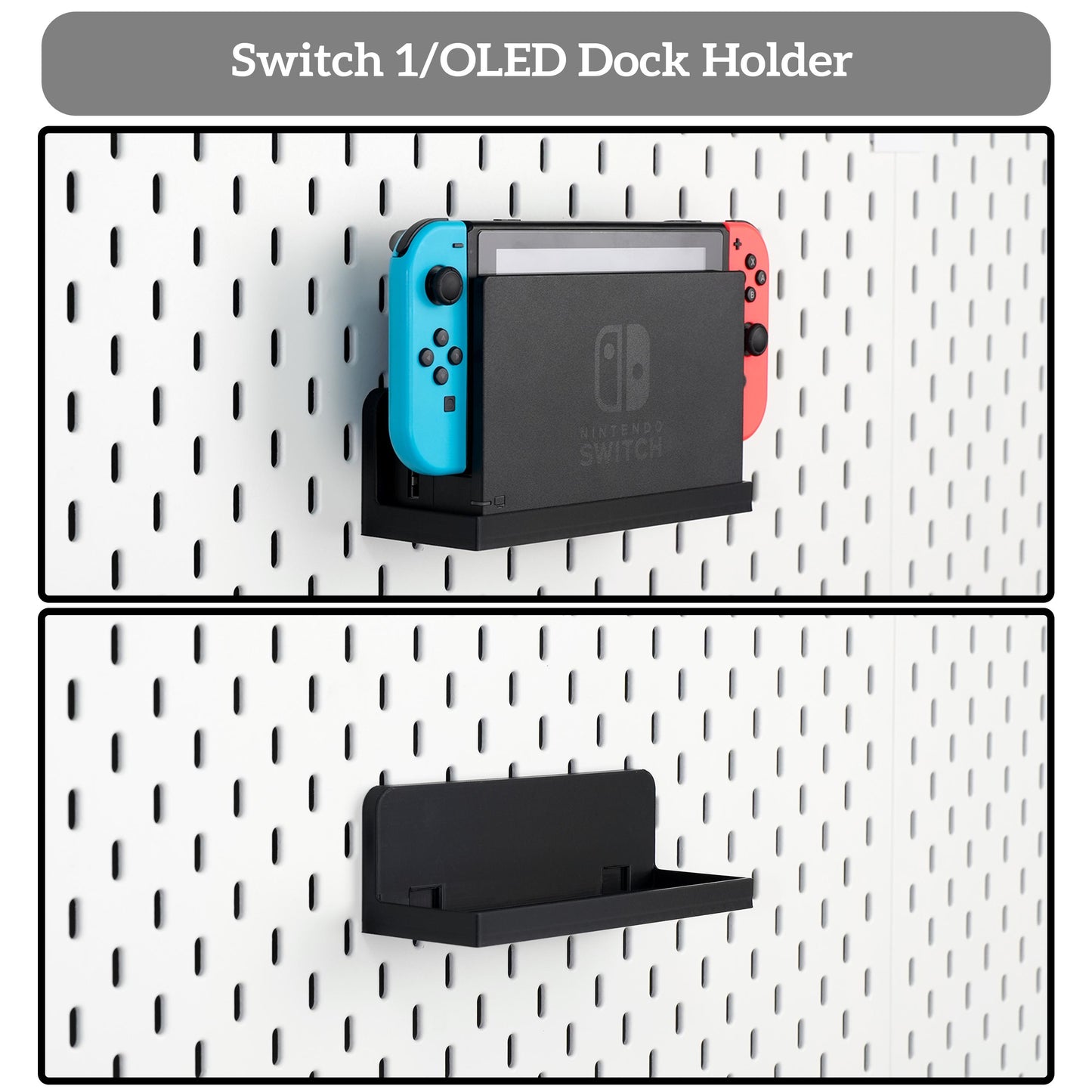 The Nexus for Nintendo Switch 1 Shelf, Game Card Holder, JoyCon Grip & Pro Controller Stand