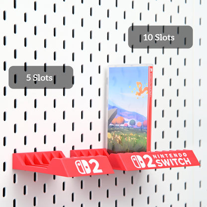 Switch 2 Game Card Case Pegboard Mount