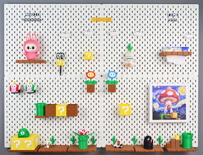 Super Mario Pegboard Storage Bins
