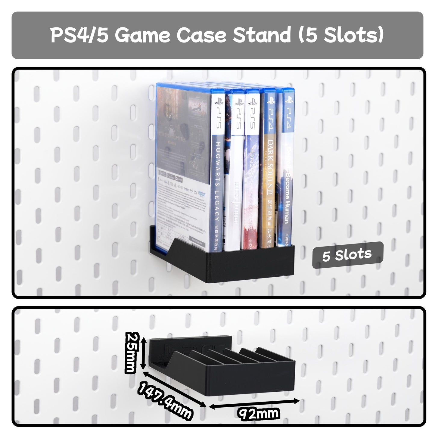 The Nexus for Sony PlayStation-PS5 DualSense Wireless Controller Stand, PS4/PS5 Game Case Holder