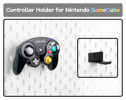 Pegboard Controller Holder for Retro Console, N64 SNES GameCube Controller Stand