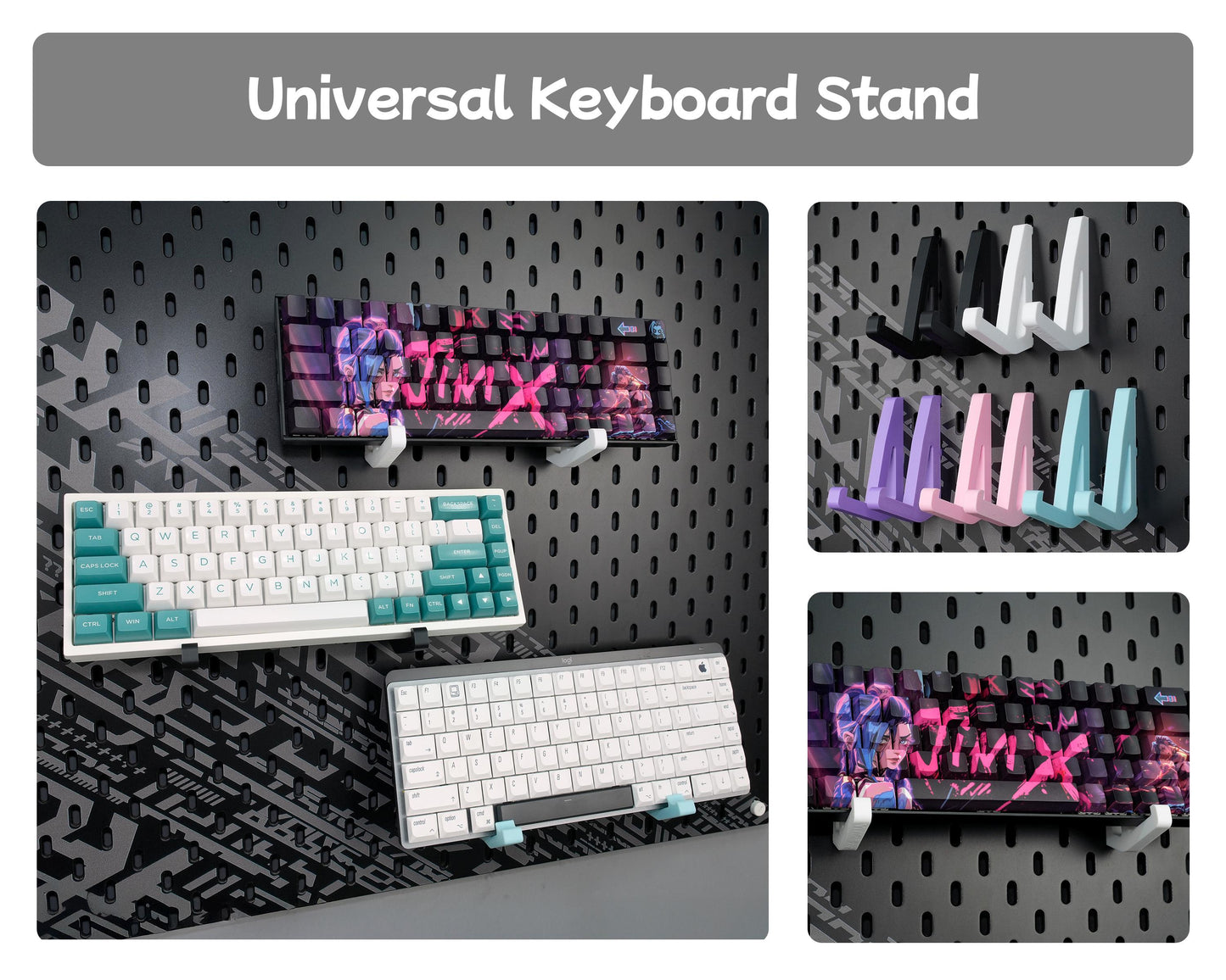 Modular Desktop Pegboard Accessory Kit