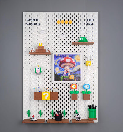 Super Mario Pegboard Storage Bins