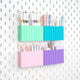 Wave Pen Holder with Divider for IKEA SKÅDIS & 1/4-Inch Pegboards