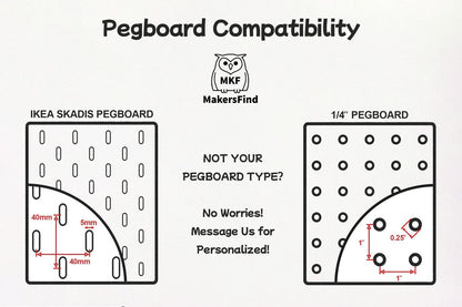 Pegboard compatibility guide for IKEA SKÅDIS and 1/4-inch pegboards