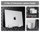 Universal Pegboard Laptop Holder Pair for MacBook & Laptops