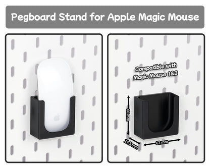 Pegboard Mouse Holder for IKEA Skadis, Universal Desk Organizer Mount - image 2
