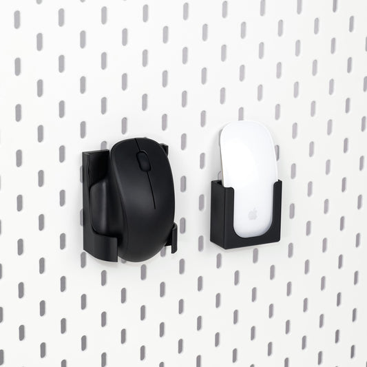 Pegboard Mouse Holder for IKEA Skadis, Universal Desk Organizer Mount