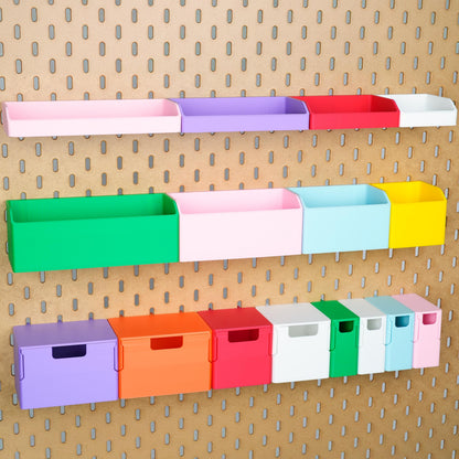 Pegboard Storage Bins, Pegboard Organizer Cup Containers, Storage Drawer for IKEA SKADIS or 1/4 inch Pegboard Accessories | Wall Organizer - image 7