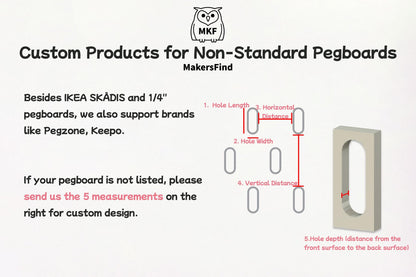 Pegboard Storage Bins, Pegboard Organizer Cup Containers, Storage Drawer for IKEA SKADIS or 1/4 inch Pegboard Accessories | Wall Organizer - image 10